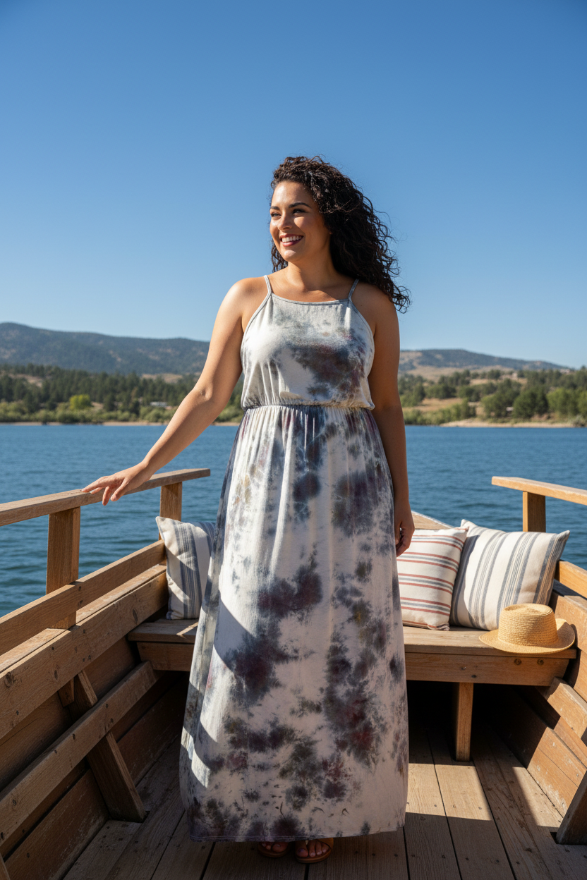 Rayon Maxi Dress X-Large
