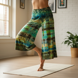 Rayon Palazzo Capris X-large